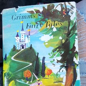 1962 first edition Grimms' Fairy Tales hardcover book.